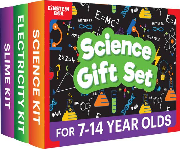 Einstein Box Science Gift Set of Slime Kit + Science Kit + Electricity Kit | Science Toys