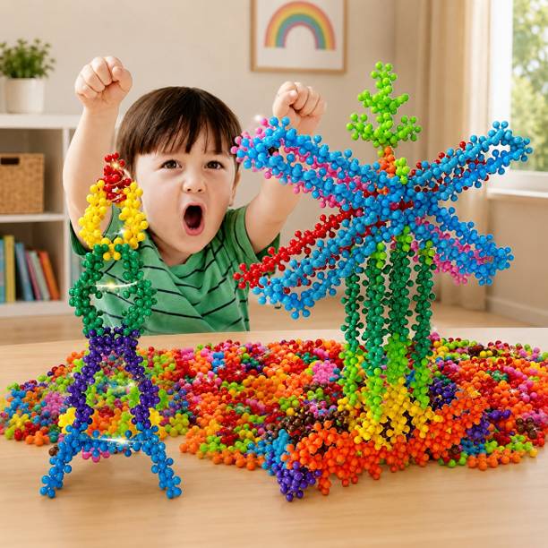 KITTI Creative Star Link: Educational Interlocking Blocks for Kids (100+ Pieces)