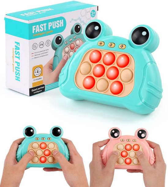 Pepstter Pop Fidget Toy Puzzle Game Machine Light-Up Toys for Kids Pattern-Popping Game