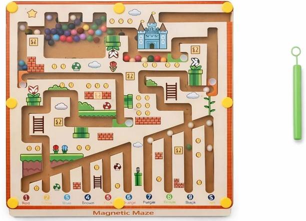 ELM WOODS Magnetic Maze Board