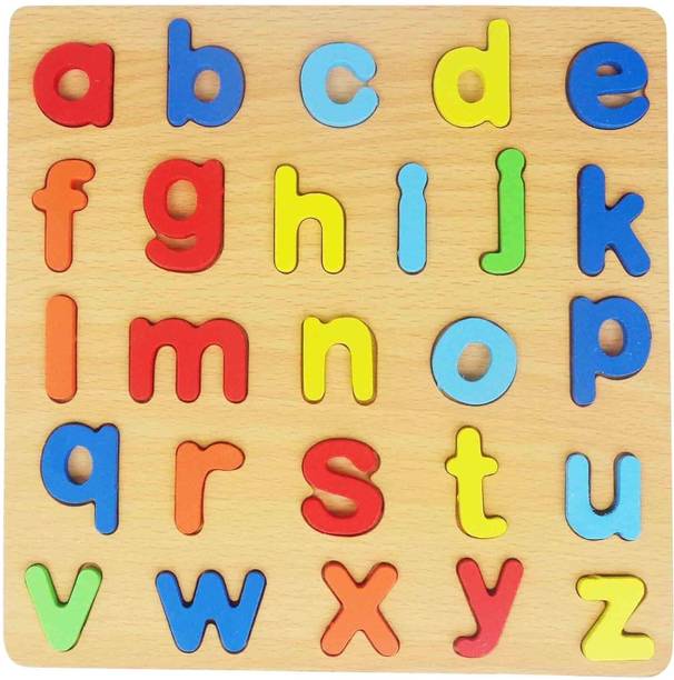 CrazyCrafts Wooden Alphabet (Small Letters) Puzzles Toys for Children