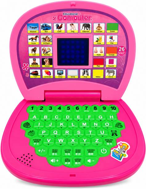 STEMLEYS Educational Learning Laptop Toy with LED Display & Music for Kids