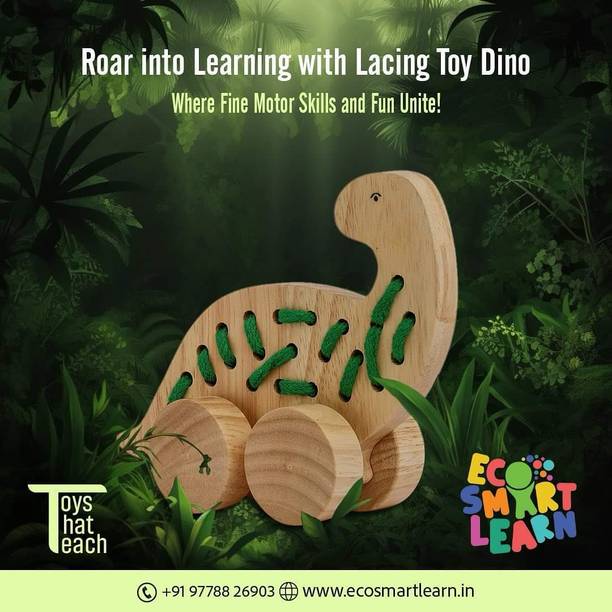 ecosmartlearn Dino Lacing toy
