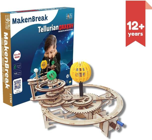 MAKENBREAK Tellurion Orrery|DIY STEM/STEAM Toy, Birthday Gift for Kid 9+ yrs, Space Science