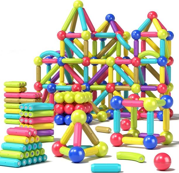 HeyKids 36 PCs Magnetic Building Stick Blocs For Kids, Activities Toys for Toddlers