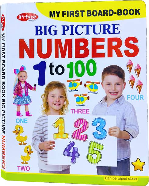GoodsNet Big Board Book 1 To 100 Numbers Learning With Big Picture For Kids