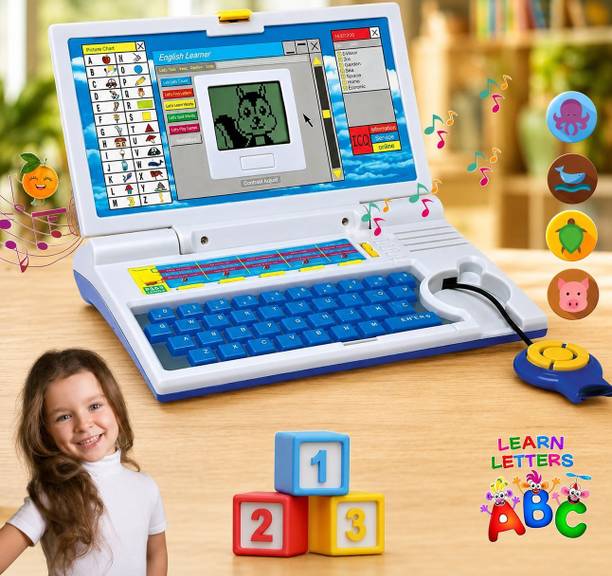 Vincenzo Toys Educational Learning Laptop Toy for Kids with 20+ Learning Activities & Game