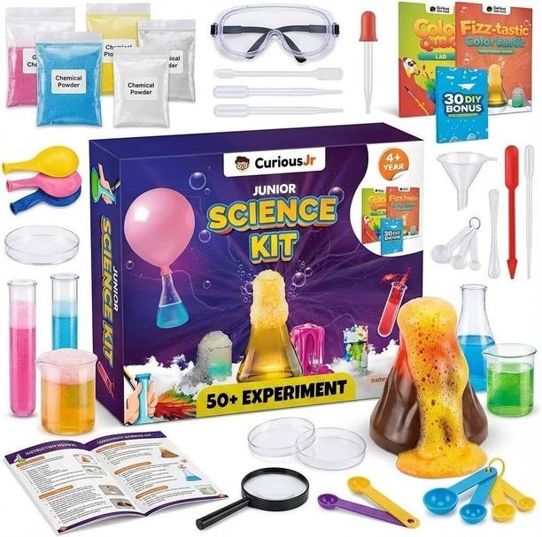 PW Junior Science Kit for Girls and Boys Age 4 to14 Years Old | 50+ Experiments