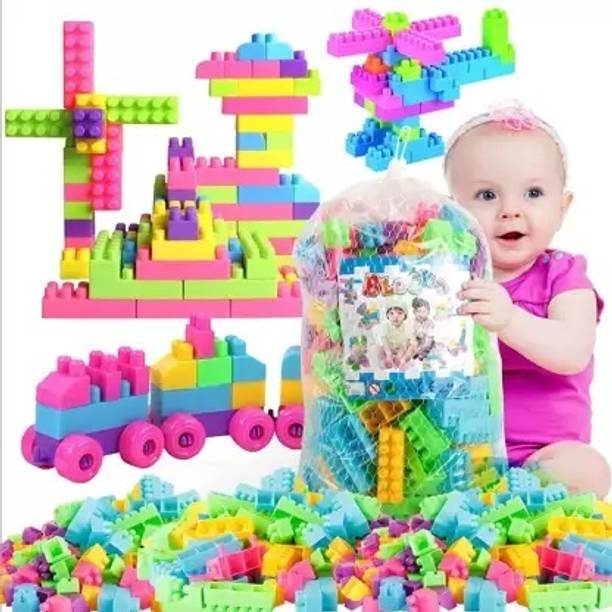 मायने DIY Plastic Building Blocks for Kids 50+ pcs