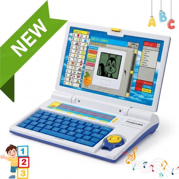 CountryLink Educational Kids Laptop Toy with 20 Fun Activities Alphabet Music Numbers