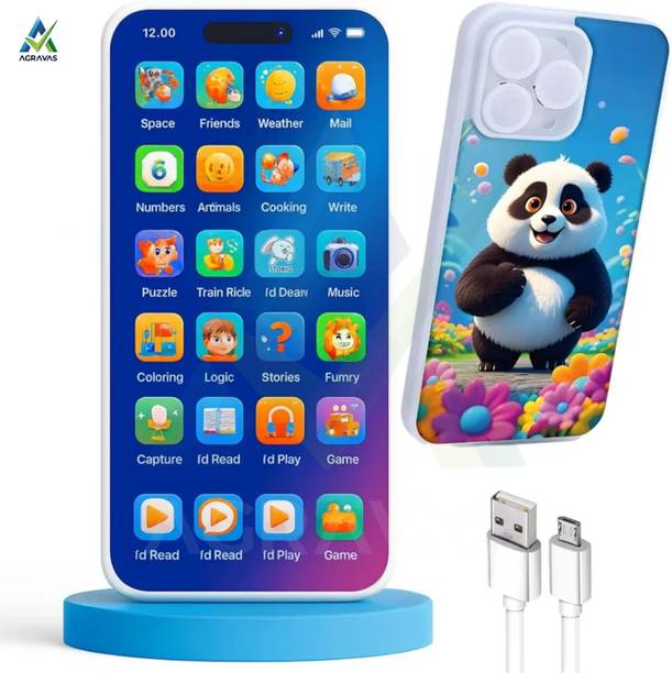 AGRAVAS Educational Phone For Kids, 22 Features, Screen - Free Fun, Rechargeable