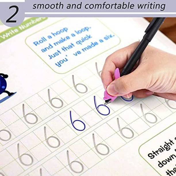 RQPFAB Practice Copy Book Magic Calligraphy Book For Kids 1pen+10refill (set of 4pcs)