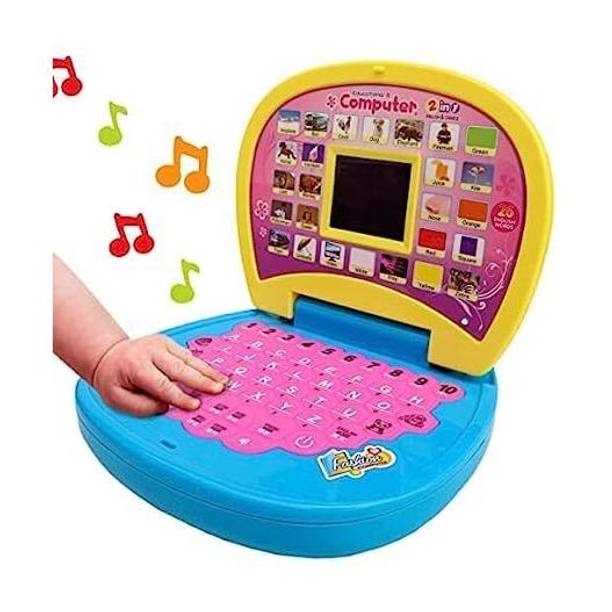 MBKids Mini Laptop for Kids - Learning Alphabet and Numbers with LED Display and Music
