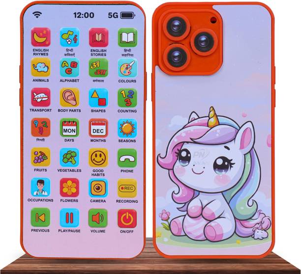 PN AVAN 28 Modes Multi Language EduPhone |Type-C Rechargeable| Educational Toy For Kids