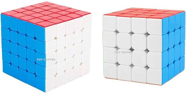 hinik Combo of Sticker less 4x4x4 and 5x5x5 Cube_Super Saver Combo Pack (5x5/4x4)