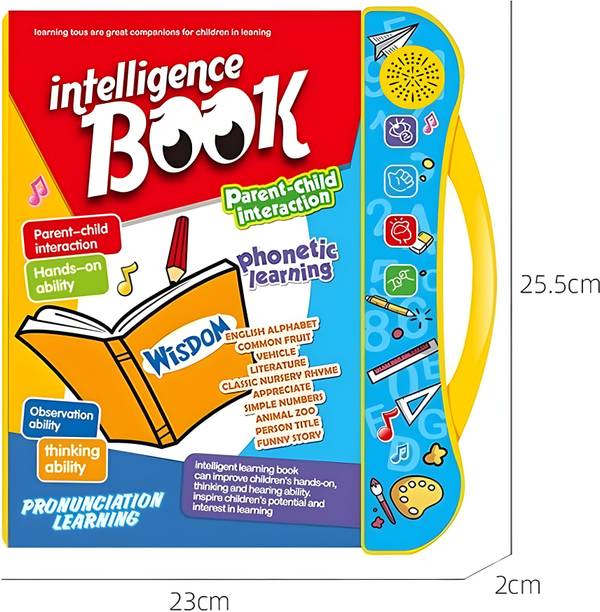 Ramdev Enterprise Intelligence Musical English Reading Learning Book, Interactive Education Toy