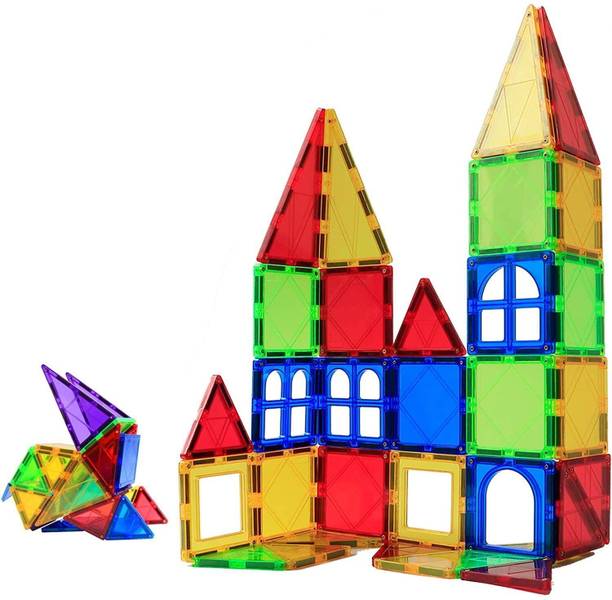 Gomzy Magnetic Tiles Building Blocks Set 26 PCS Colorful 3D Magnet Toys for Kids