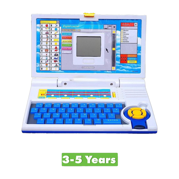 KOBBET ABC Learner Educational Laptop Computer Toy with Mouse for Kids Above 3 Years