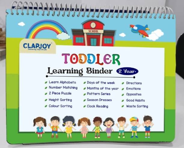 Clapjoy Velcro Book Level 2 Preschool Learning Montessori Toys for kids