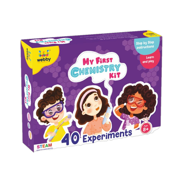 Webby DIY Chemistry Kit with 40 Experiment STEAM Learner Activity Toy for Kids Age 8+
