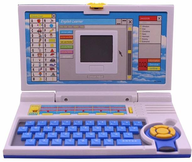 Kid Kraze Educational English Learner Laptop with Mouse for Kids 20 Activity Games_57