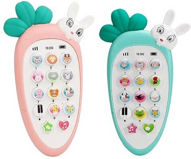 CHIPPI Pack of 2, Musical Multifunction Toy Smart Mobile Phone Telephone