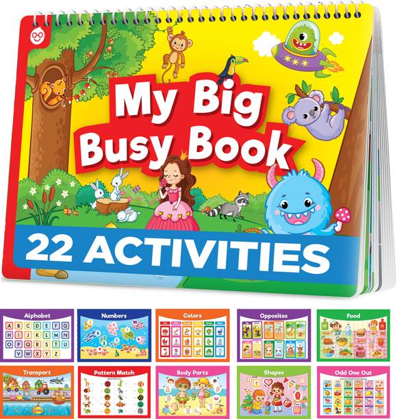 आइनस्टाइन बॉक्स My Big Montessori Busy Book for Toddlers 2-6 Years Old | Toys/Gifts for Kids 2+