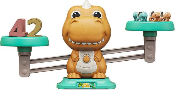 Zyamalox Fun Educational Dinosaur Balance Counting Toy: Cool Math Game for Kids