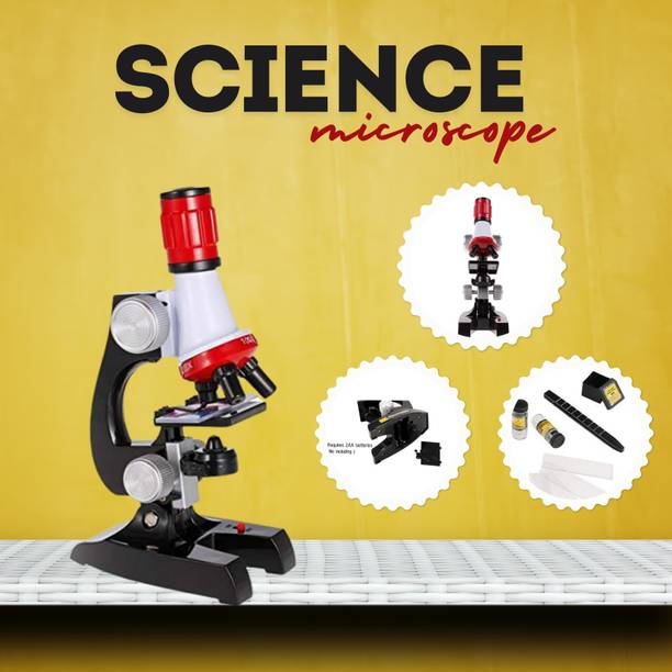 Glenston Microscope Kit with LED 100X 400X and 1200X