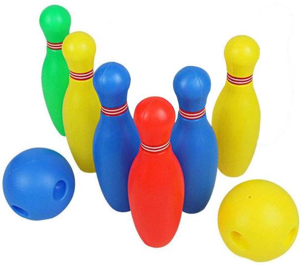 SIYA Bowling game set for kid 6 pin 2 ball toy gift for boys girls Sports Bowling Set