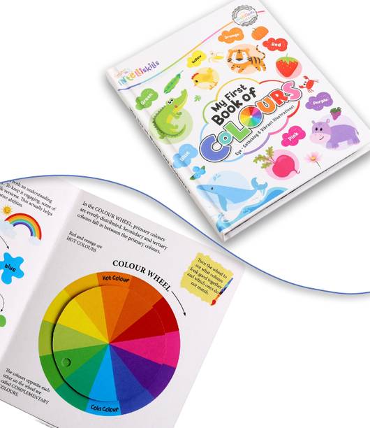 Intelliskills My First Book of Colors for Kids, Early Learning Board Book With Color Wheel