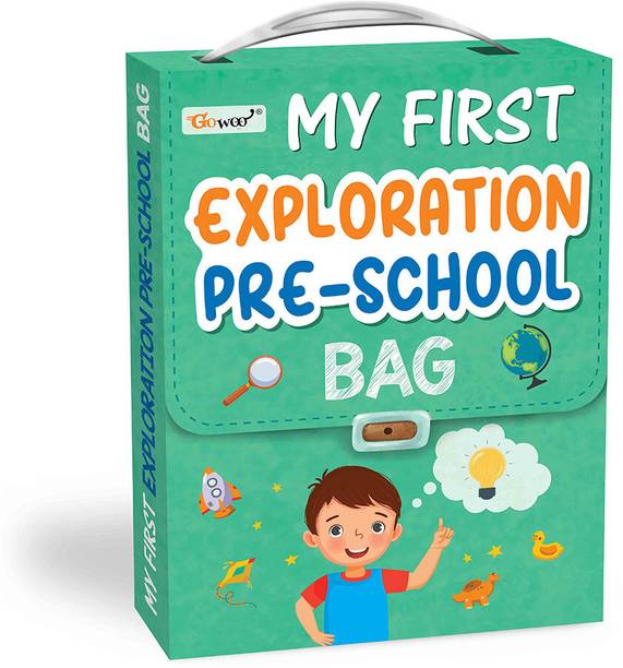 GO WOO My first Exploration Preschool Bag :Picture Book for Eary Learning|Set of 8 book