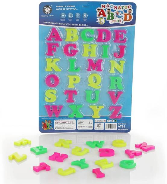 333MART Magnetic Learning Alphabet for Kids, Capital ABCD Magnetic Letter Symbol