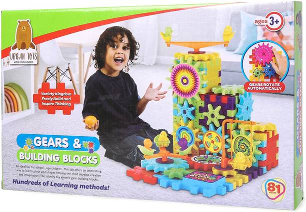 Smartcraft House of Kids Building Blocks with Gears Learning Toys
