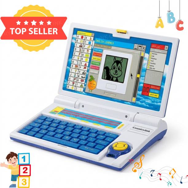 CountryLink Kids Learning Laptop Toy Alphabet Music Number 20 Fun Activities Device