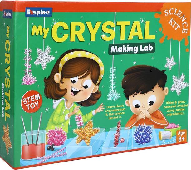 EKSPLOE My Crystal Making Lab STEM DIY Science Experiment Kit Ages 8+