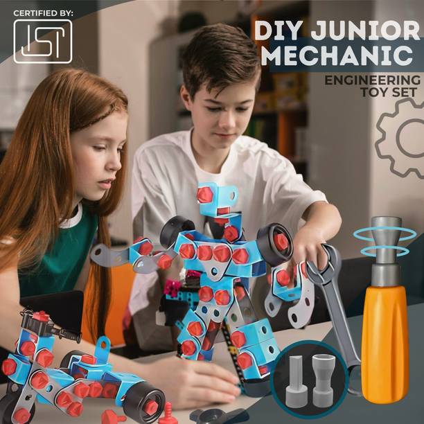 KIDS FIRST STEP DIY 7-in-1 STEM Mechanical Building Blocks Set