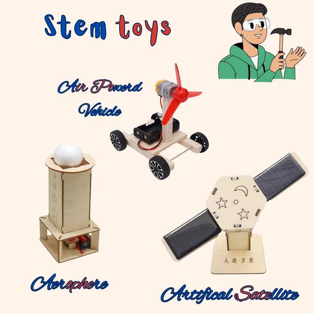 TATV QALAA 3 in 1 STEM Projects Educational Learning Toys for Kids (6-12yrs)-Working Model