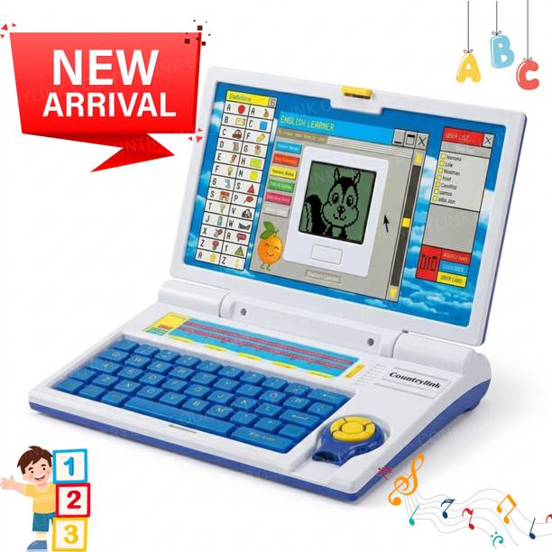 CountryLink Smart Kids Learning Laptop Toy Alphabet Number Music 20 Fun Activities