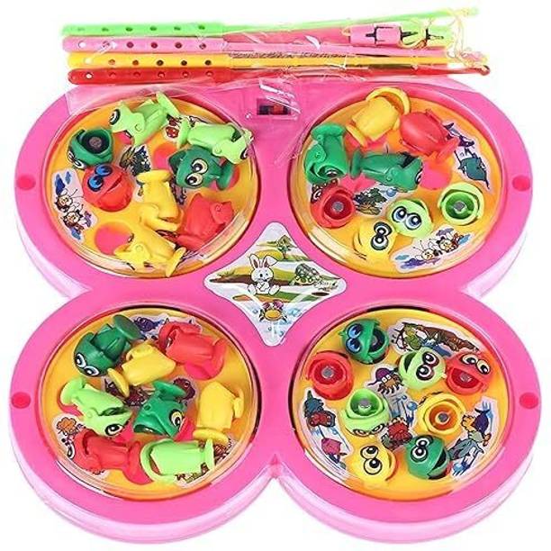 TOYZENZY Fish Catching Game Magnetic Fishing Game Board Set Fun Game