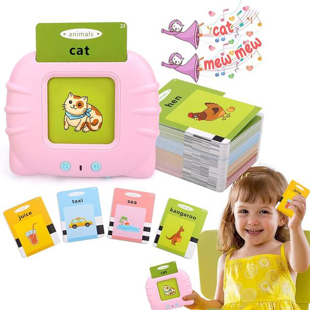 SEASPIRIT Talking English Words Flash Cards Electronic Reading Early Talking Flashcards