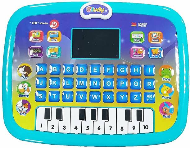 Pulsbery Plastic Kids Laptop with Sound Toys for Kids,Multi Color,3 to 8 Year,Pack of 1