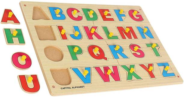 RITSKART Kids Gift Digital Board Capital Alphabet Puzzle Educational Letter Children