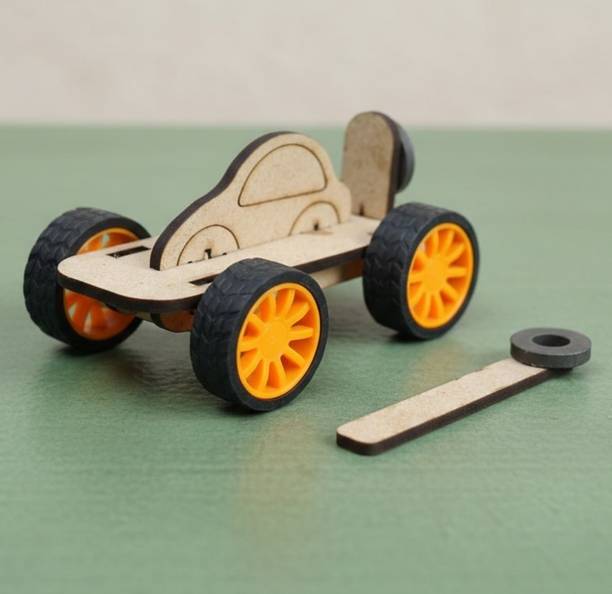 ERHIndia Magnetic Toy Car STEM Science Project Kit Physics Working Model