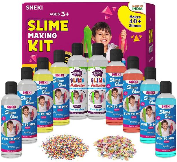 स्नेकी DIY Multicolor Slime Making Kit Kids Learning Activities Toys for Girls & Boys