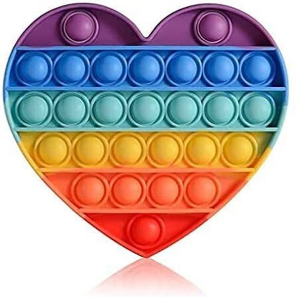 Aganta Pop It Push Bubble Popit Heart Popitst For Girls Push Pop Bubble Toy Popit Game Puppet Toys Best Gifts For Children Popets Pop Sound Toys Heart Popits