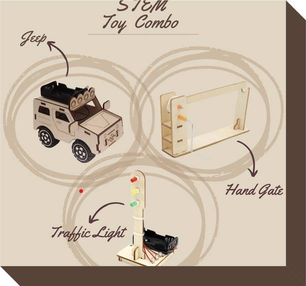 TATV QALAA 3 In 1 STEM Project Educational Learning Toys for Kids [6-12yrs]-Working Model