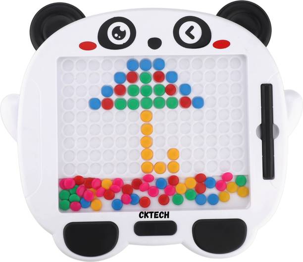 cktech Magnetic Drawing Board with Pen and Pattern Book Dots Board