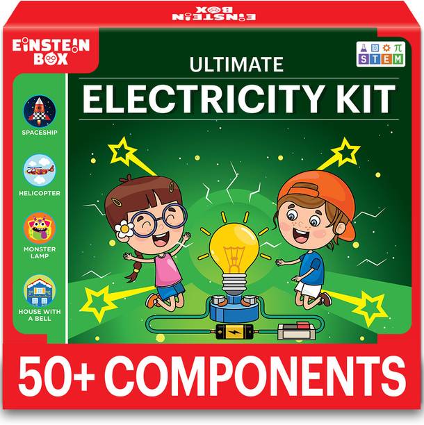 Einstein Box Electricity Kit | Science Project Kit & Circuits | Toys for Kids Age 7-14 years