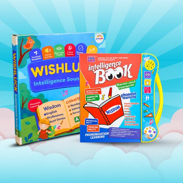 WISHLUCK Smart Readers Kids Sound E-Book | Interactive Early Learning Talking